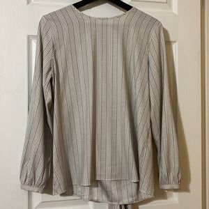 Long sleeved striped blouse